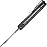 Civivi Elementum II Button Lock Knife With Damascus Blade And Carbon Fiber Handle For EDC Enthusiasts by Civivi