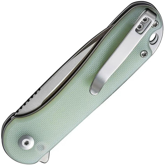 Civivi Elementum II Button Lock Knife Jade G10 Handle 3Inch Nitro V Blade For EDC Enthusiasts by Civivi