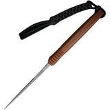 Civivi Tamashii Fixed Blade Knife D2 Steel 4.13in Blade Full Tang Brown Micarta Outdoor EDC Lanyard Hole Kydex Sheath by Civivi