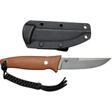 Civivi Tamashii Fixed Blade Knife D2 Steel 4.13in Blade Full Tang Brown Micarta Outdoor EDC Lanyard Hole Kydex Sheath by Civivi