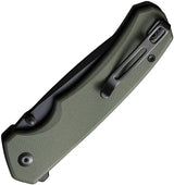 Civivi Brazen Button Lock Folding Knife 14C28N Tanto, OD Green G10 Handle, 4.5in Closed EDC for Knife Enthusiasts by Civivi