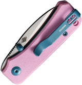 Civivi Baby Banter Linerlock Knife 2.25 Inch Nitro V Satin Blade Pink G10 Handle EDC Enthusiasts by Civivi