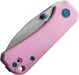 Civivi Baby Banter Linerlock Knife 2.25 Inch Nitro V Satin Blade Pink G10 Handle EDC Enthusiasts by Civivi