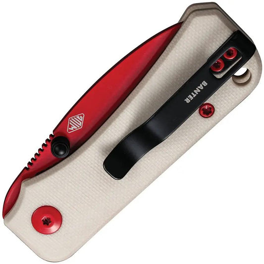 Civivi Baby Banter Liner Lock Red Nitro V Blade 2.25in Ivory G10 Premium EDC Knife For Collectors by Civivi