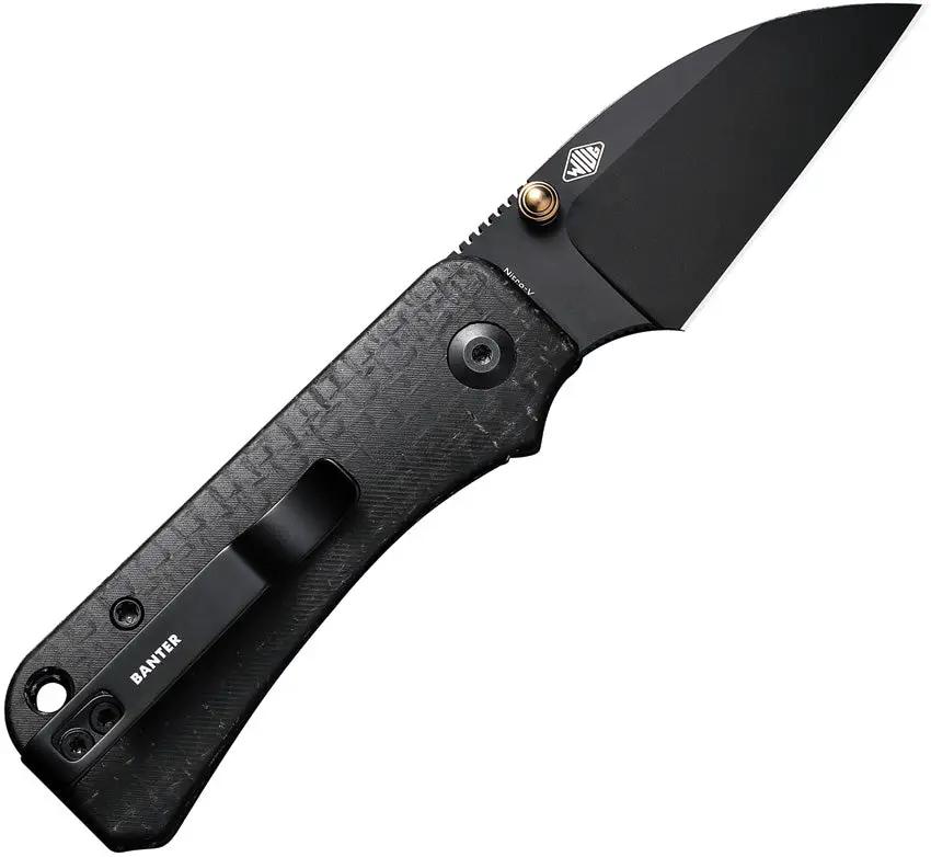 Civivi Baby Banter Wharncliffe Knife Nitro V Steel EDC Compact Black Micarta Handle by Civivi