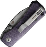 Civivi Baby Banter Wharncliffe Purple Micarta EDC Knife by Civivi