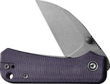 Civivi Baby Banter Wharncliffe Purple Micarta EDC Knife by Civivi