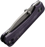 Civivi Baby Banter Wharncliffe Purple Micarta EDC Knife by Civivi