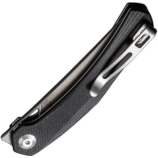 Civivi Lazar Linerlock Knife With Premium Stonewash Blade And Black G10 Handle For EDC Enthusiasts by Civivi
