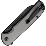 Civivi Chevalier Button Lock Folding Knife 14C28N Blade Gray Aluminum Handle EDC Premium by Civivi