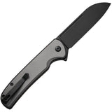 Civivi Chevalier Button Lock Folding Knife 14C28N Blade Gray Aluminum Handle EDC Premium by Civivi