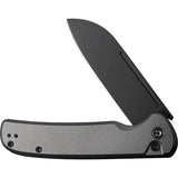 Civivi Chevalier Button Lock Folding Knife 14C28N Blade Gray Aluminum Handle EDC Premium by Civivi