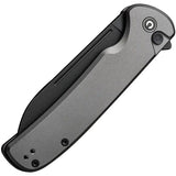 Civivi Chevalier Button Lock Folding Knife 14C28N Blade Gray Aluminum Handle EDC Premium by Civivi
