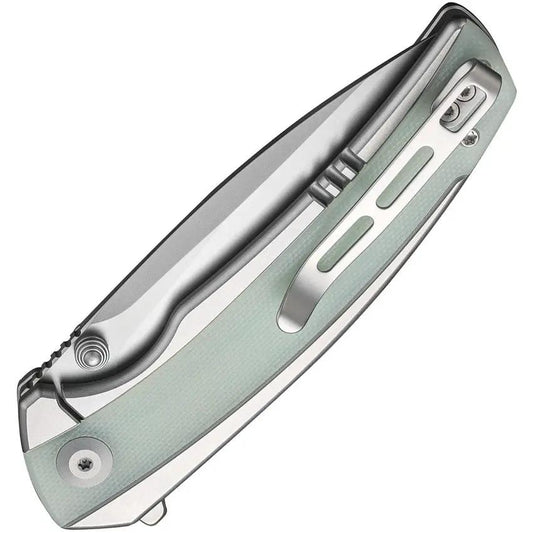Civivi Teraxe Folding Knife Nitro V Bead Blast Blade Jade G10 Inlay Stainless Handle EDC Storage Case by Civivi