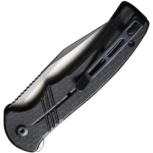 Civivi Premium Cogent Button Lock Folding Knife Black Micarta Handle Three And A Half Inch Blade For EDC Enthusiasts by Civivi