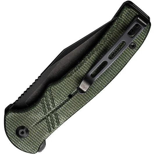 Civivi Cogent Button Lock Knife Premium Green Micarta Handle 3.5in Blade Sandvik 14C28N Everyday Carry by Civivi