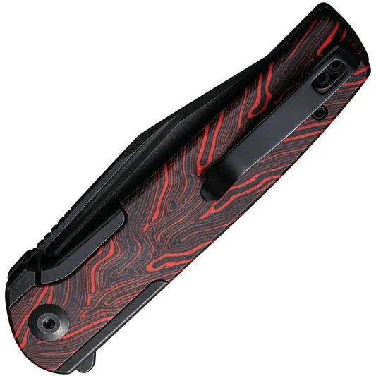 Civivi Cachet Framelock Knife Red G10 Inlay 14C28N Clip Point EDC For Knife Enthusiasts by Civivi