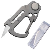 Civivi Polymorph Carabiner Multitool Titanium With Replaceable Blades And Hex Driver For EDC Enthusiasts by Civivi