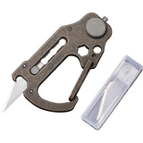 Civivi Polymorph Carabiner Multitool Titanium EDC Tool With Hex Driver And Three Replaceable Blades by Civivi