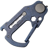 Civivi Polymorph Carabiner Multitool Titanium Construction With Replaceable Blades Blue For EDC Enthusiasts by Civivi