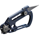 Civivi Polymorph Carabiner Multitool Titanium Construction With Replaceable Blades Blue For EDC Enthusiasts by Civivi