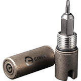 Civivi Key Bit Bronze Titanium EDC Keychain Screwdriver With Torx T6 T8 1.69 Inch O-Rings Included by Civivi