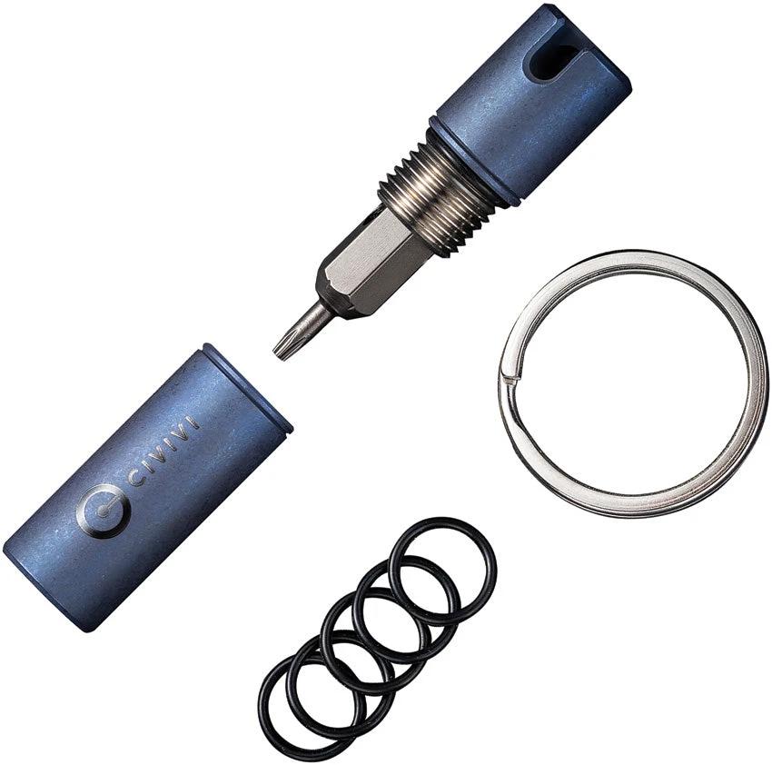 Civivi Key Bit Blue Titanium C20048-3 by Civivi