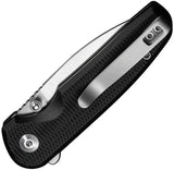 Civivi Mini Shakan Button Lock EDC Knife Satin Nitro V Steel Blade Black Aluminum Handle For Everyday Carry by Civivi