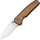 Civivi Mini Shakan Button Lock Brown C20052F-3 by Civivi