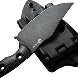 Civivi Midwatch Fixed Blade Knife N690 Black Stonewash Clip Point Full Tang Kydex Sheath for Outdoor Enthusiasts by Civivi