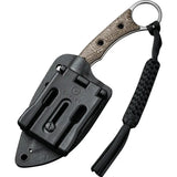 Civivi Midwatch Fixed Blade Knife for Outdoor EDC Enthusiasts with Bead Blast Bohler N690 Blade Brown Burlap Micarta Handle by Civivi