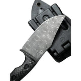 Civivi Midwatch Damascus Fixed Blade Knife For EDC Full Tang Clip Point Damascus Blade Premium Kydex Sheath by Civivi