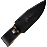 Civivi Teton Tickler Knife C20072-1 5.5In Satin D2 Clip Point With G10 Handle And Leather Sheath For EDC Enthusiasts by Civivi
