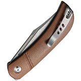 Civivi Appalachian Drifter Premium Folder Knife 4 Inch Closed CPM S35VN Blade Brown Micarta For EDC Enthusiasts by Civivi