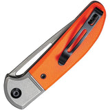 Civivi Trailblazer Knife Orange G10 Handle 4 Inch Closed 3 Inch Stonewashed 14C28N Blade For EDC Enthusiasts by Civivi