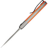 Civivi Trailblazer Knife Orange G10 Handle 4 Inch Closed 3 Inch Stonewashed 14C28N Blade For EDC Enthusiasts by Civivi