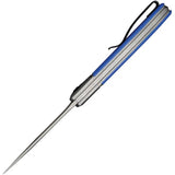 Civivi Trailblazer Knife Blue G10 Handle 3in Stonewash 14C28N Blade EDC Everyday Carry Enthusiasts by Civivi