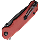 Civivi Brazen Linerlock EDC Knife With D2 Tool Steel Tanto Blade Burgundy G10 Handle Pocket Clip by Civivi