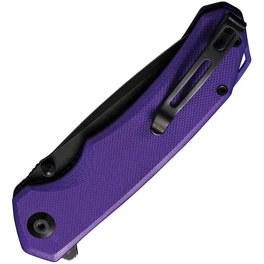 Civivi Brazen Linerlock Purple G10 EDC Knife With 3.5 Inch D2 Tanto Blade Thumb Stud Extended Tang Pocket Clip by Civivi