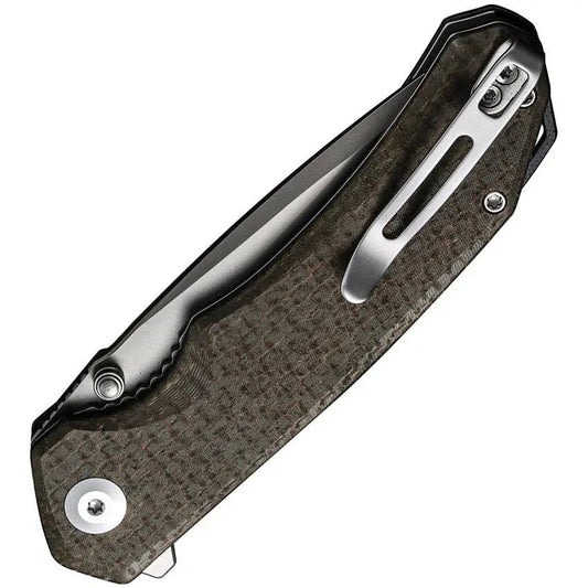 Civivi Brazen Linerlock Knife With D2 Tool Steel Tanto Blade Rugged Green Micarta Handle For EDC Enthusiasts by Civivi