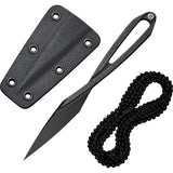 Civivi D Art Neck Knife D2 Tool Steel 5 Inch Overall One Piece Design Black Kydex Sheath For EDC Enthusiasts by Civivi