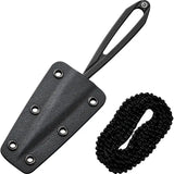 Civivi D Art Neck Knife D2 Tool Steel 5 Inch Overall One Piece Design Black Kydex Sheath For EDC Enthusiasts by Civivi