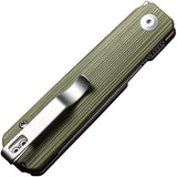 Civivi Sendy Linerlock Knife Green G10 Nitro V Blade 2.88in EDC For Enthusiasts With Toothpick Tweezers Case by Civivi
