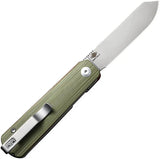 Civivi Sendy Linerlock Knife Green G10 Nitro V Blade 2.88in EDC For Enthusiasts With Toothpick Tweezers Case by Civivi