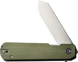 Civivi Sendy Linerlock Knife Green G10 Nitro V Blade 2.88in EDC For Enthusiasts With Toothpick Tweezers Case by Civivi