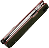 Civivi Sendy Linerlock Knife Green G10 Nitro V Blade 2.88in EDC For Enthusiasts With Toothpick Tweezers Case by Civivi