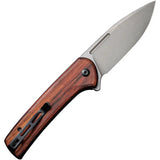 Civivi Conspirator Button Lock Folding Knife With Nitro V Steel Stonewash Blade And Cuibourtia Wood Handle For EDC by Civivi