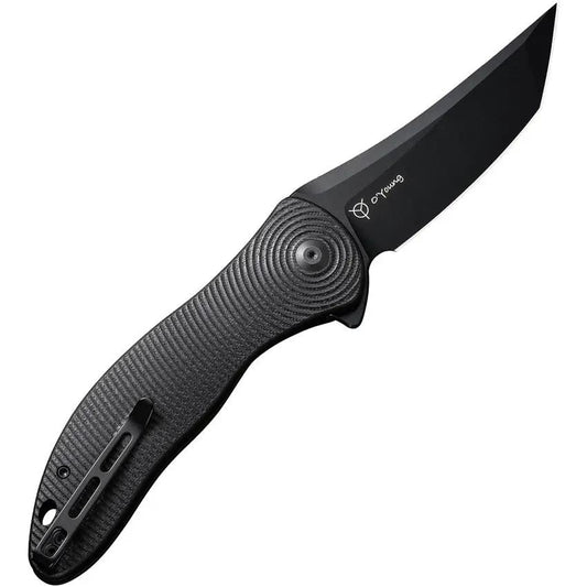 Civivi Synergy4 Linerlock Knife Nitro V Tanto Black Stonewash G10 Handle Extended Tang EDC by Civivi