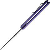 Civivi Clavi Linerlock Purple G10 Handle Nitro V Wharncliffe EDC Knife 4in Closed by Civivi
