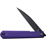 Civivi Clavi Linerlock Purple G10 Handle Nitro V Wharncliffe EDC Knife 4in Closed by Civivi